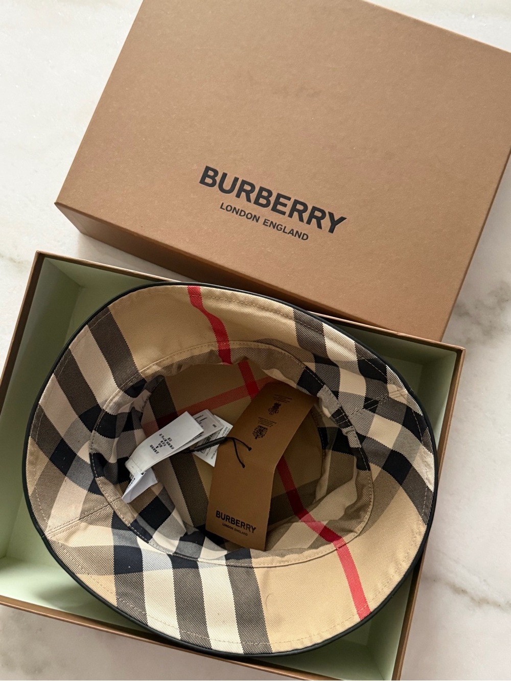 Burberry Fur Print Bucket Hat
